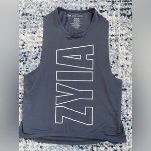 Zyia active tank - gray muscle tank - size medium - never worn